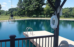 Lake side decks and gazebos